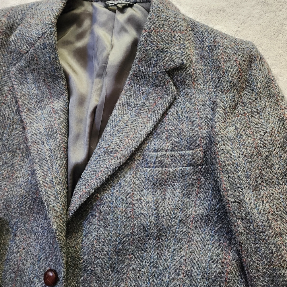 Harris Tweed Scottish Wool Blazer - Picture 6 of 13